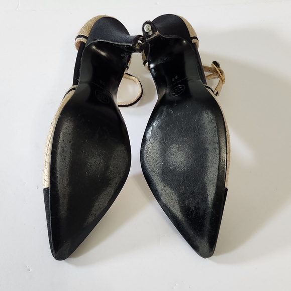 CHANEL Heels Classic Mary Jane Logo  CC‎ Ankle Strap - Picture 14 of 14